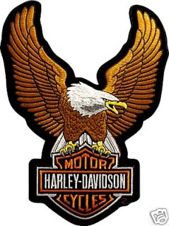 HARLEY DAVIDSON UP WING EAGLE BROWN PATCH 15 INCH PATCH