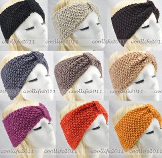   FASHION Head Wrap Cap Hand Knit Crochet Cute Flower &headwrap Headband