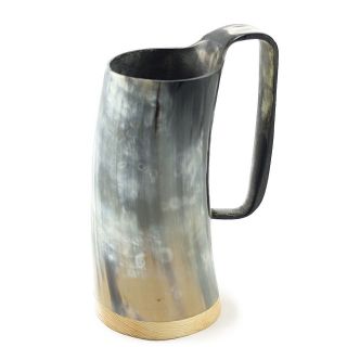 Horn Tankard  7/Medium/Soldiers Mug/Drinking Mug/2 Finished/ Natural 