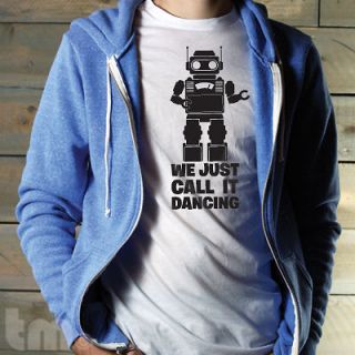 THE ROBOT DANCE Funny Dancing American Apparel T Shirt