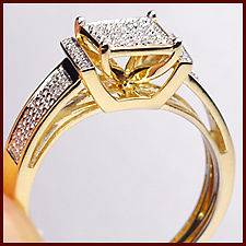   925 Sterling Silver 0.20 ct Diamond Ladies Cheap Engagement Ring