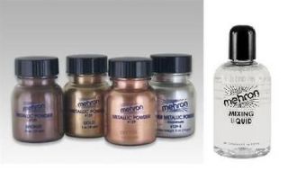 Mehron Theatrical Metallic Powder Paint For Special Effects  Gold 