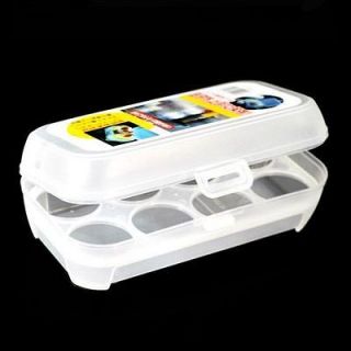 Durable Plastic Picnic 8 Egg Container Storage Case Box