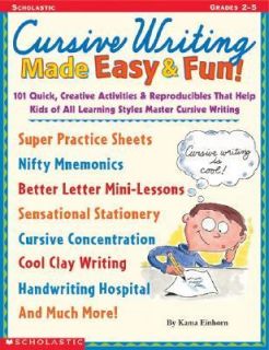   Writing Made Easy and Fun by Kama Einhorn 2000, Paperback