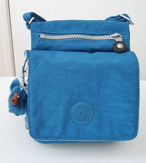NWT Kipling Eldorado Small Cross Body Travel Bag Mitchell Blue