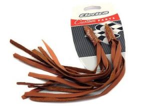ELECTRA HANDLEBAR STREAMERS/TASSELS IN LEATHER TOP CLASS BLING CRUISER 