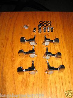 NEW 3 TO A SIDE GUITAR MACHINE HEADS TUNERS TUNING PEG ELECTRIC 