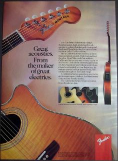 1992 California Series Guitar by Fender vintage ad