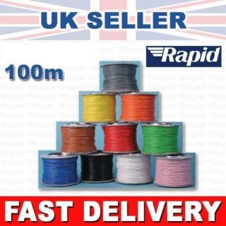 RAPID 16/0.2 Electrical Equipment Wire Cable (100m Reel)   11 Colour 