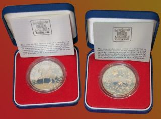 1977 Queen Elizabeth II silver jubilee proof .925 silver coins various 