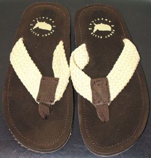 PERRY ELLIS 1979 AMERICA CASUAL SANDALS BROWN/TAN SUEDE SIZE(8)$14.99