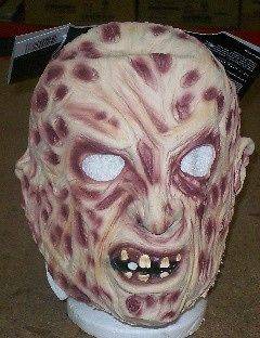 Freddy Krueger Nightmare On Elm Street 3/4 Adult Latex Costume Mask 