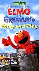 Sesame Street   The Adventures of Elmo in Grouchland Sing and Play VHS 