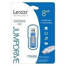   New Lexar Jump Drive S50 Secure Plus 8GB 8 GB USB 2.0 Flash Pen Drive