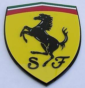 FERRARI 3D SIGN emblem rare RACING logo race car NEW 28 x 21 inch 