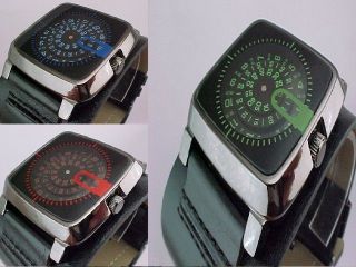   Digital Jump Hour 70s Vintage Retro LED LCD era The One Style Watch