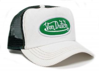 Authentic Brand New Von Dutch Green/White Cap Hat