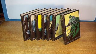 Groliers Lands and Peoples 1957 Complete SET, 7 Volumes   GREAT 