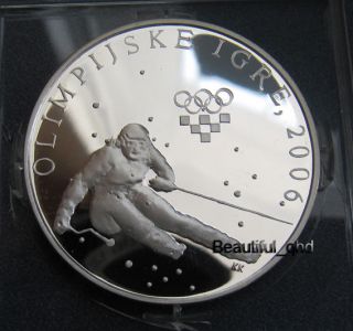 2006 Croatia 150 Kuna Olympics Silver Proof Coin