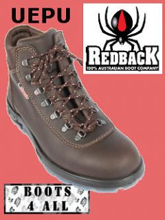 Redback Work Boots UEPU Everest Soft Toe Lace Up Puma Brown
