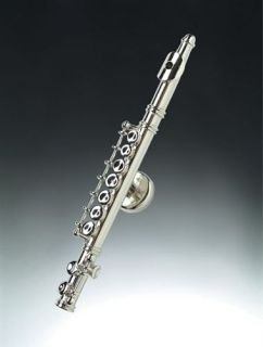 FLUTE Magnet 3D Silver Metal Marching Band Orchestra Music
