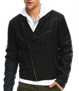 Armani Exchange AX Mens Denim Padded Moto Jacket/Coat Size S