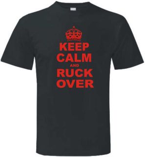 Saracens Keep Calm and Ruck Over Rugby T Shirt