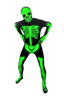 Deluxe Skeleton Glow Skintight Bodysuit Morphsuits Costume