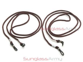 BROWN NECK STRAP (2) cord,chain,hol​der,lanyard,st​ring Sunglasses 