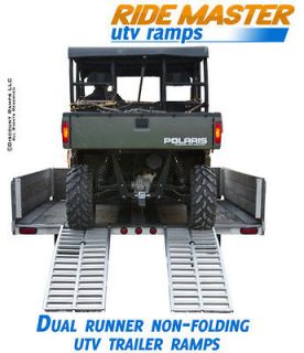   RIDE MASTER DUAL RUNNER ATV UTV GOLF CART TRAILER RAMPS 3000# UTV 6520
