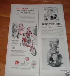 1953 AMF Junior Bikes Bicycle Ad Jet & Roadmaster