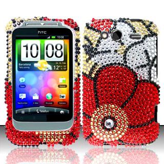   Hard Snap Phone Protect Cover Case for HTC WILDFIRE S Fall Flower