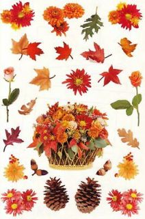 Mrs. Grossmans Fall Autumn Leaves Flowers 25 9x6 Giant Sheets 
