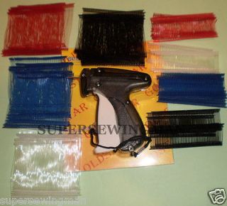 CLOTHING PRICE LABEL TAGGING TAG GUN WITH 2000 BARBS FASTENERS