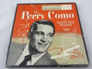 Vintage RCA Victor Red Seal Records Perry Como Supper Club Favorites 