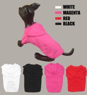 Pet T shirts Wholesale Dog Clothing Blank Pet T shirt Hoods 100% 