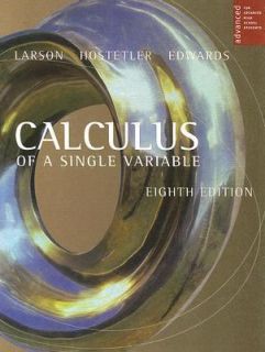 Calculus of a Single Variable by Ron Larson, Robert P. Hostetler and 