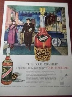 1954 VINTAGE PRINT AD FOR OLD FITZGERALD BOURBON WHISKEY 10X13 CASSELL 