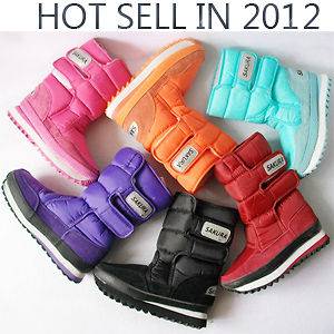 Men&Womans Sakura Winter Snow Joggers Warm Boots Shoes 7 Colors US4.5 