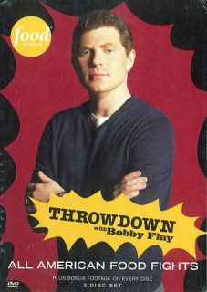 Throwdown with Bobby Flay All American Food Fights DVD, 2009, 3 Disc 