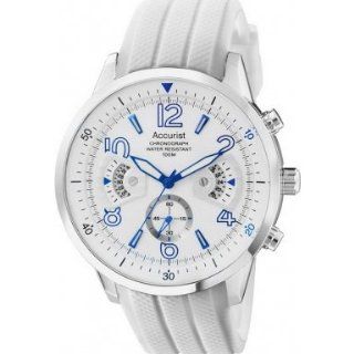 Accurist MS920WW Mens Chronograph White Watch Watches 