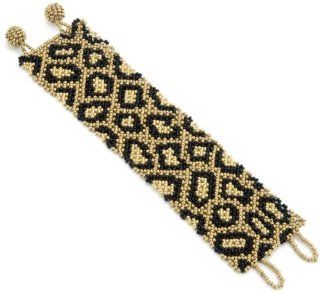 Josefina De Alba Fire Warrior Seed Bead Bracelet: Jewelry:  