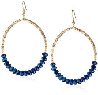 Josefina De Alba Diana Crystal Hoop Earrings Jewelry 