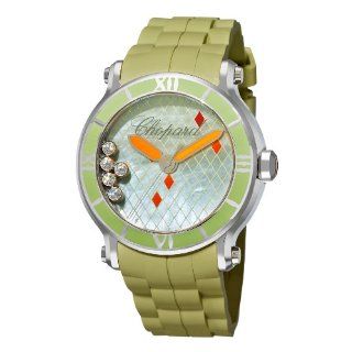 Chopard Womens 288524 3003 Happy Sport Green Dial Watch Watches 