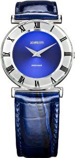   Roma 30 mm Blue Dial Leather Roman Numeral Watch Watches 