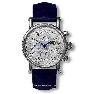 Chronoswiss Lunar Chronograph   Steel   Leather Strap Watches  