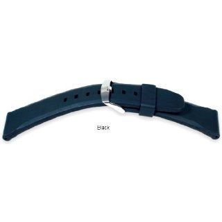   Rubber Watch Strap   Panerai Style Black   24MM: Watches: 