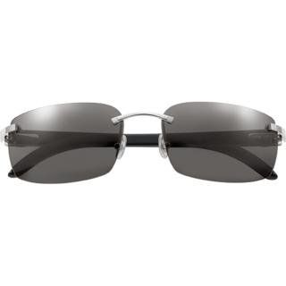 Cartier Sunglasses Unisex Black Marbled Genuine Horn 