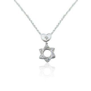 Charriol White gold Star Of David 18k Diamond Necklace 