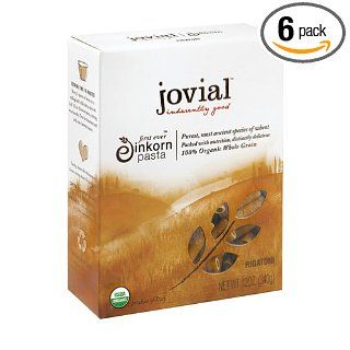 Jovial Organic Whole Grain Einkorn Rigatoni, 12 Ounce Packages (Pack 